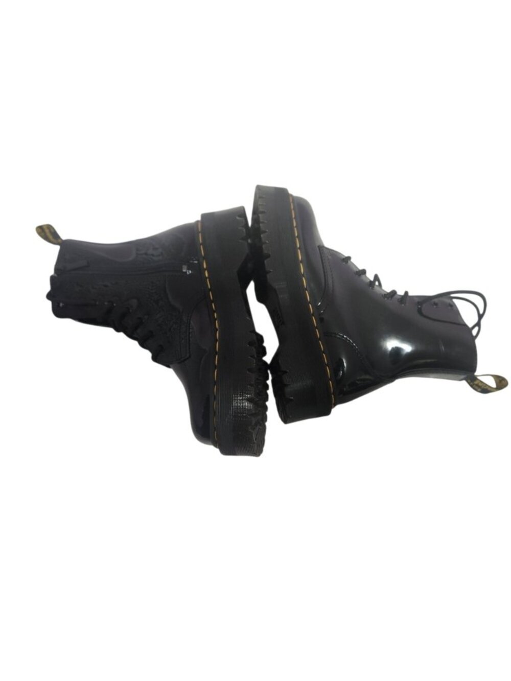 Dr. Martens Jadon Shiny Black Combat Boots